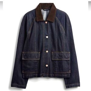 GAP Ultra-soft Dark Denim Barn Jacket   In Woman’s XL TALL